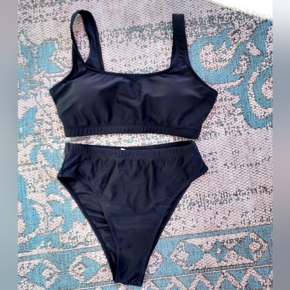 Two Bikinis, Black and Olive Green - Picture 1 of 6